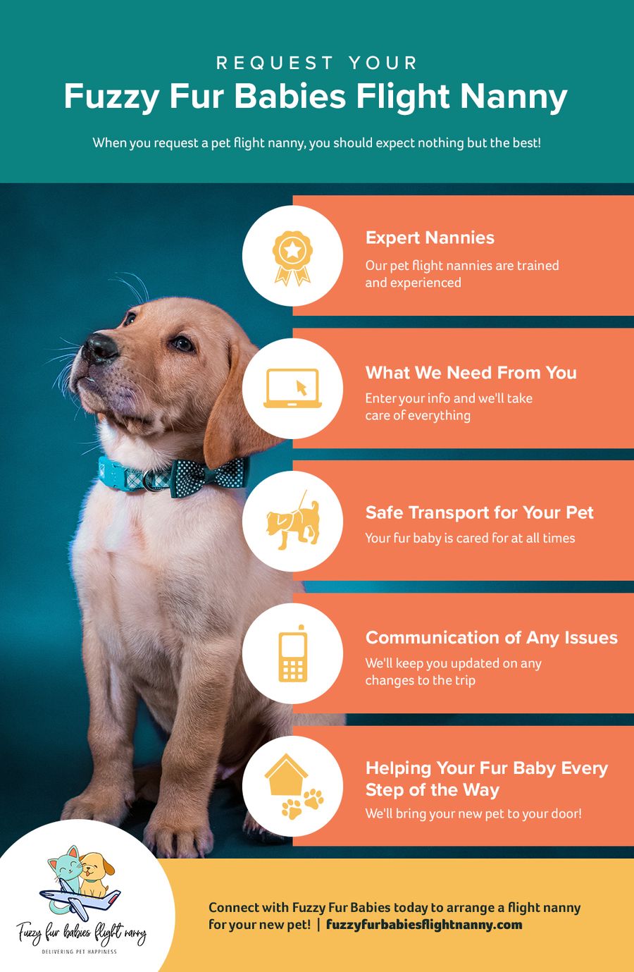 Request Your Nanny Get Your Pet Home Safely